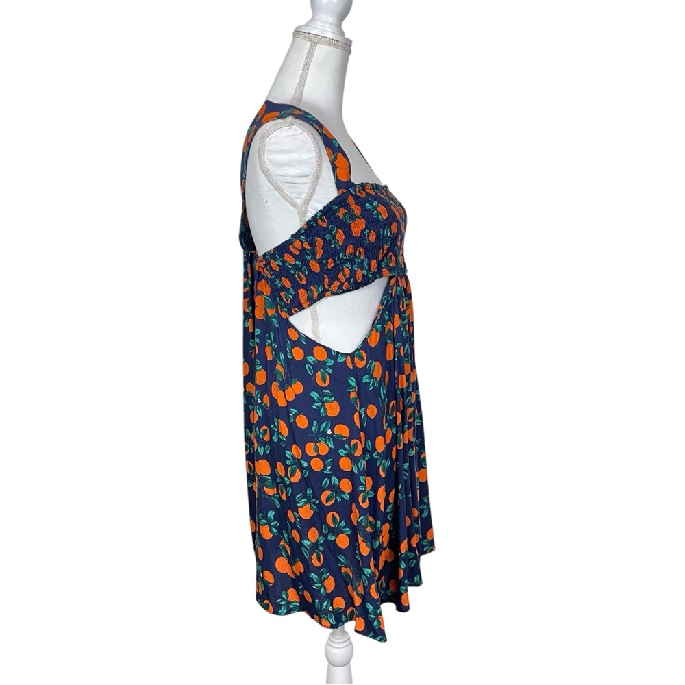 Anthropologie The Piper Bandeau Cutout Oranges Mini Dress - Picture 4 of 6